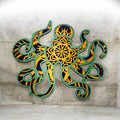 Laser-Cut Layered Octopus Wall Art – 14” x 12”